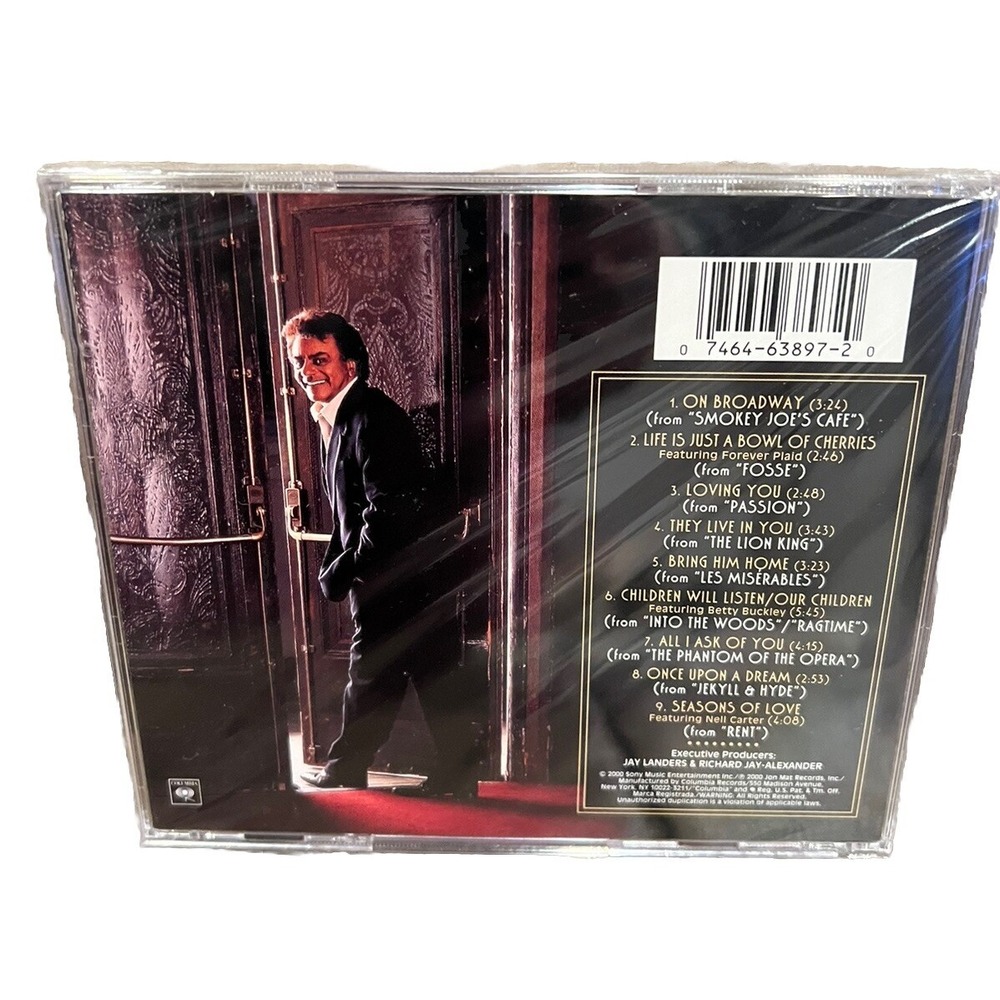 Johnny Mathis Mathis On Broadway CD 2000 New Sealed - Picture 2 of 5
